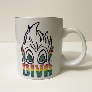 Disney Ursula Diva Mug Cup Coffee 20 Oz Rainbow  The Little Mermaid Villain Flaw